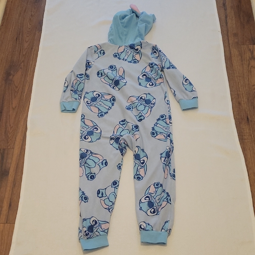 Disney Blue and Pink Stitch Footies One Piece - Picture 5 of 6